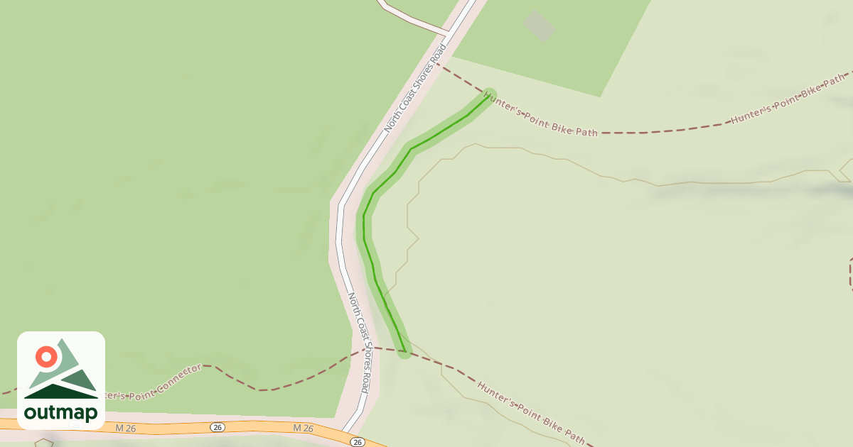 Map of Hunter's Point Bike Path