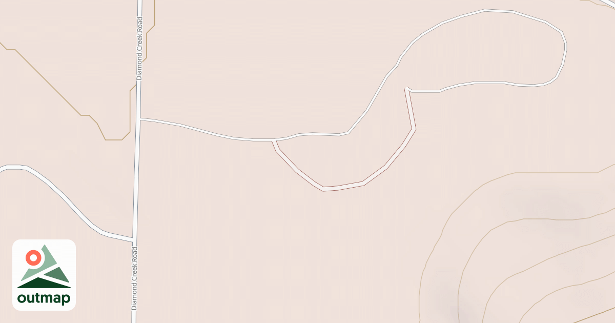 Map of DIAMOND CRK. CG SPUR