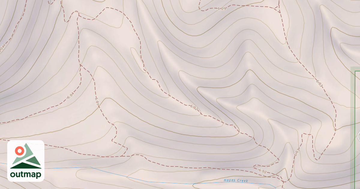 Map of Blue Mtn M/c Deadman Ridge