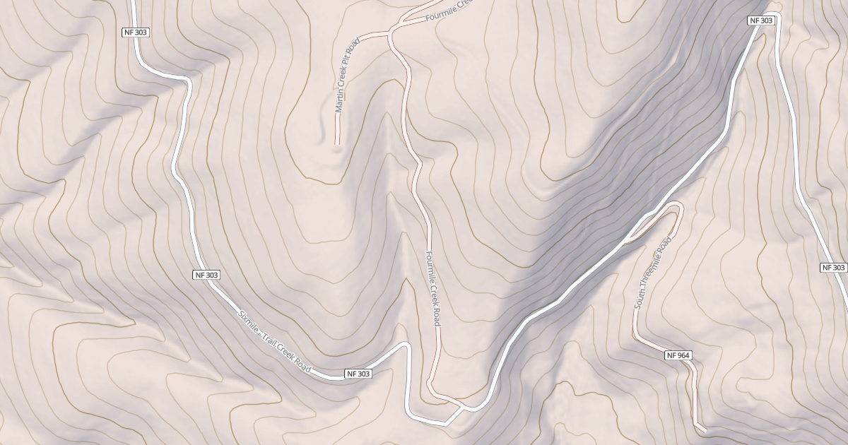 Map preview of FOURMILE CREEK