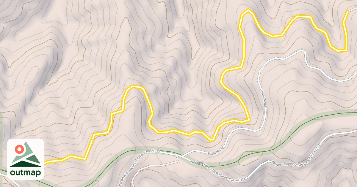 Map of National Forest Development Road 1479