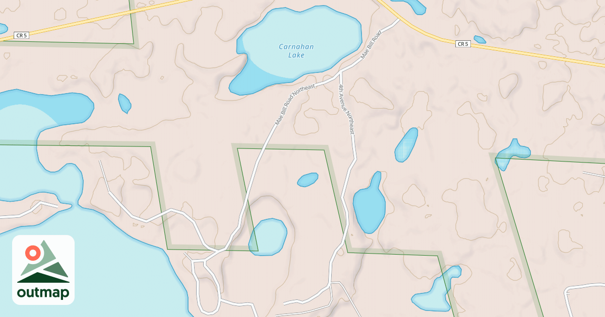 Map of MAE BILL DRIVE NORTHEAST