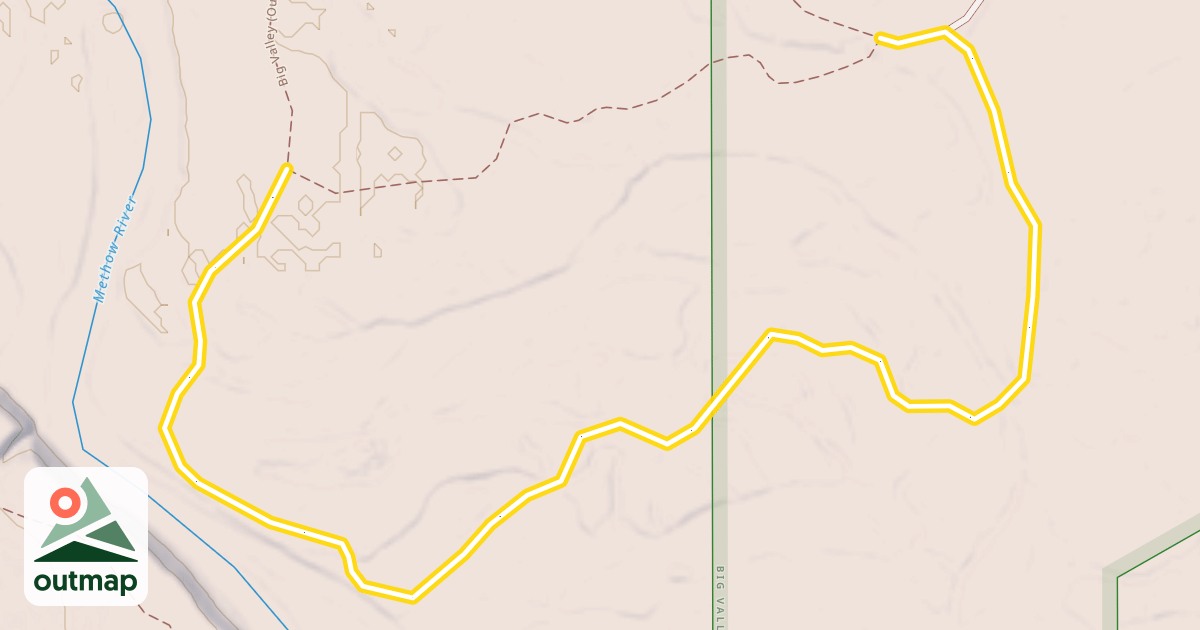 Map of Big Valley (Outer Loop)