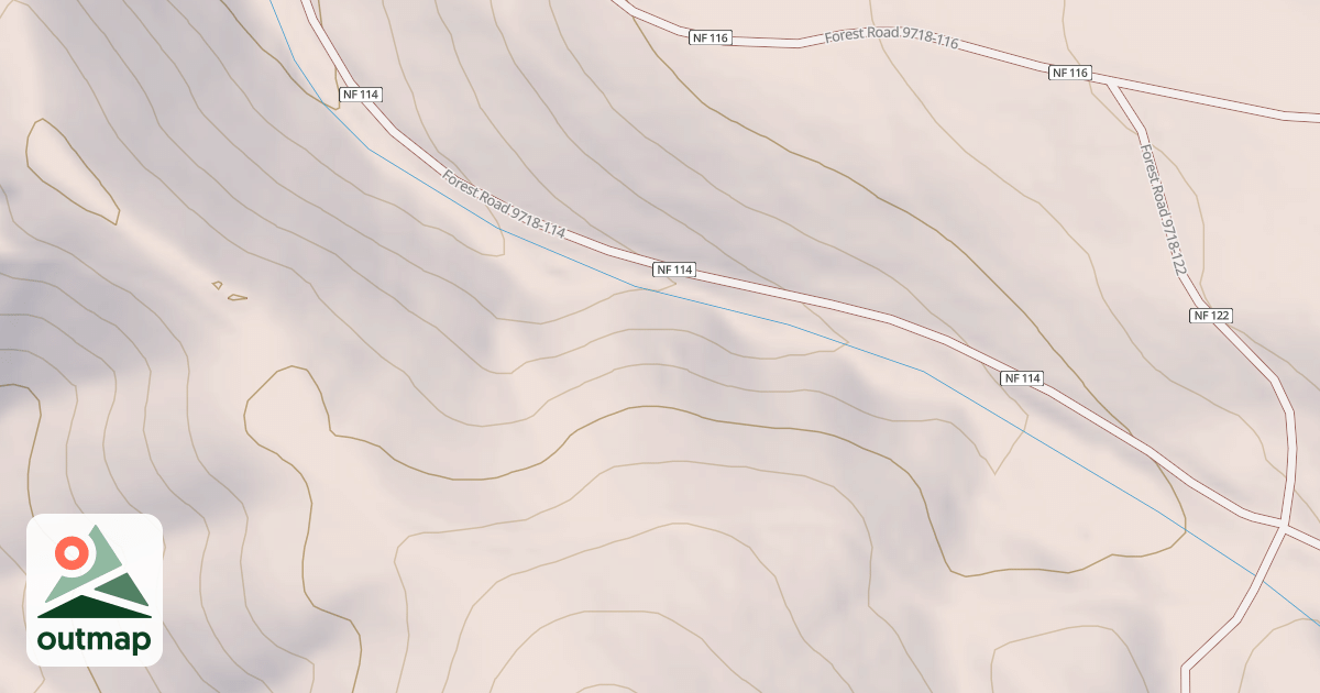 Map of LOWER SNOWSHOE
