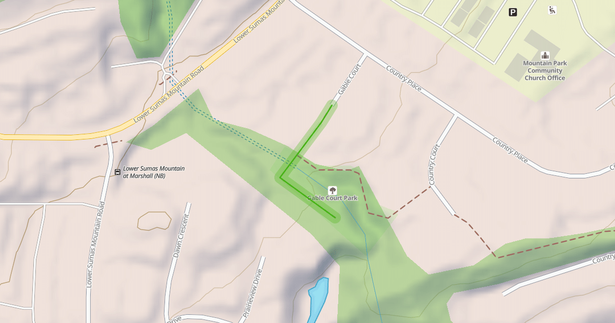 Map preview of Country Place Trail