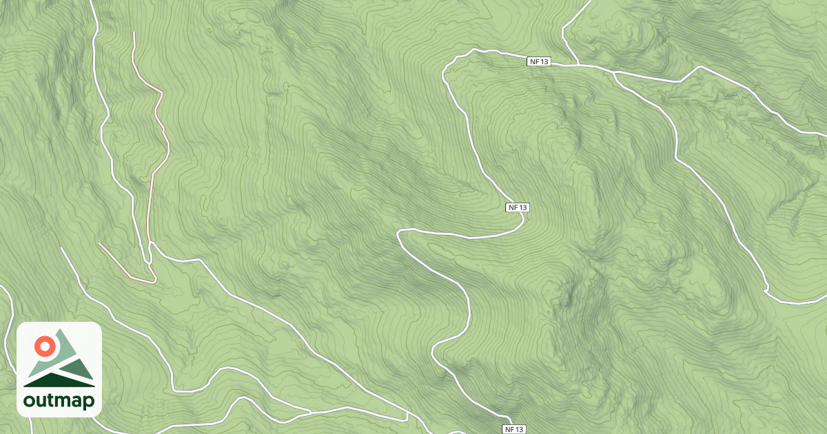 Map of USFS Motor Vehicle Use Map Roads {57158377-CADE-4AE9-A177-91BFE591AB5A}