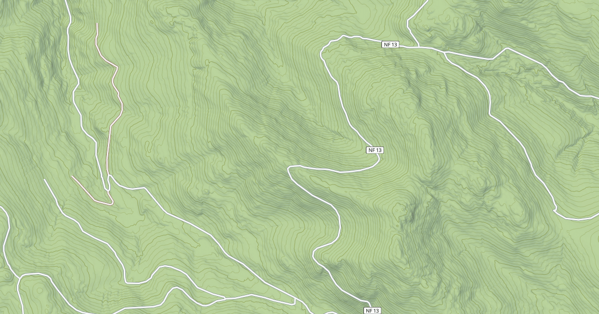 Map preview of USFS Motor Vehicle Use Map Roads {57158377-CADE-4AE9-A177-91BFE591AB5A}