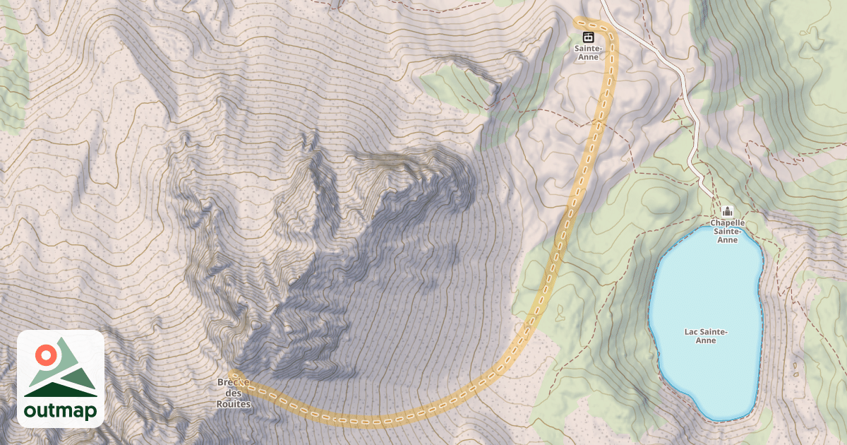 Map of Col des Rouites — Collet de Saint-Anne