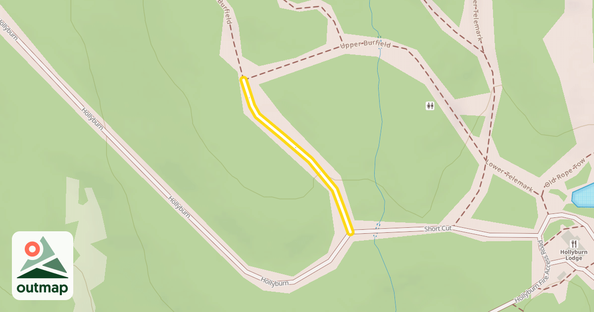 Map of Ski School Flats
