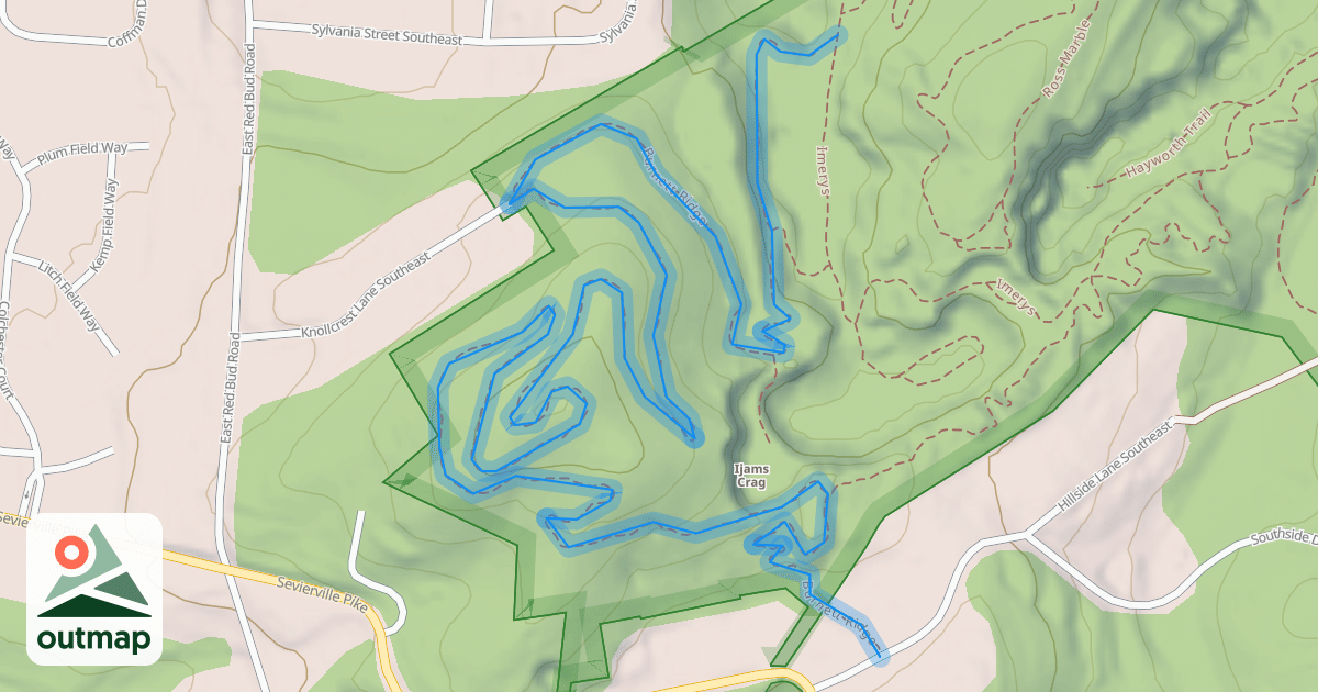 Map of Burnett Ridge