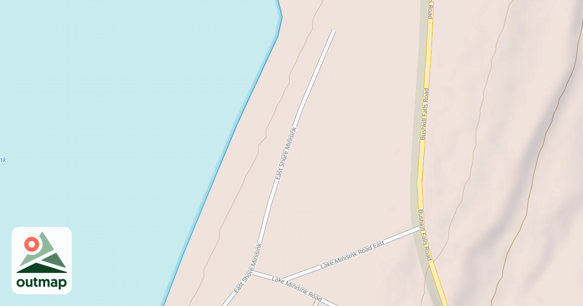 Map of Edgemere-Pecks Pond - Snowmobile Trails