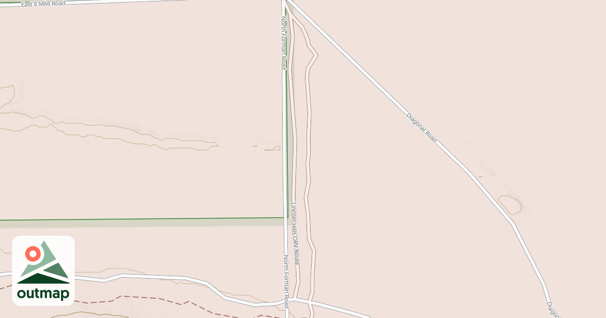 Map of Little Manistee Motorcycle Trail