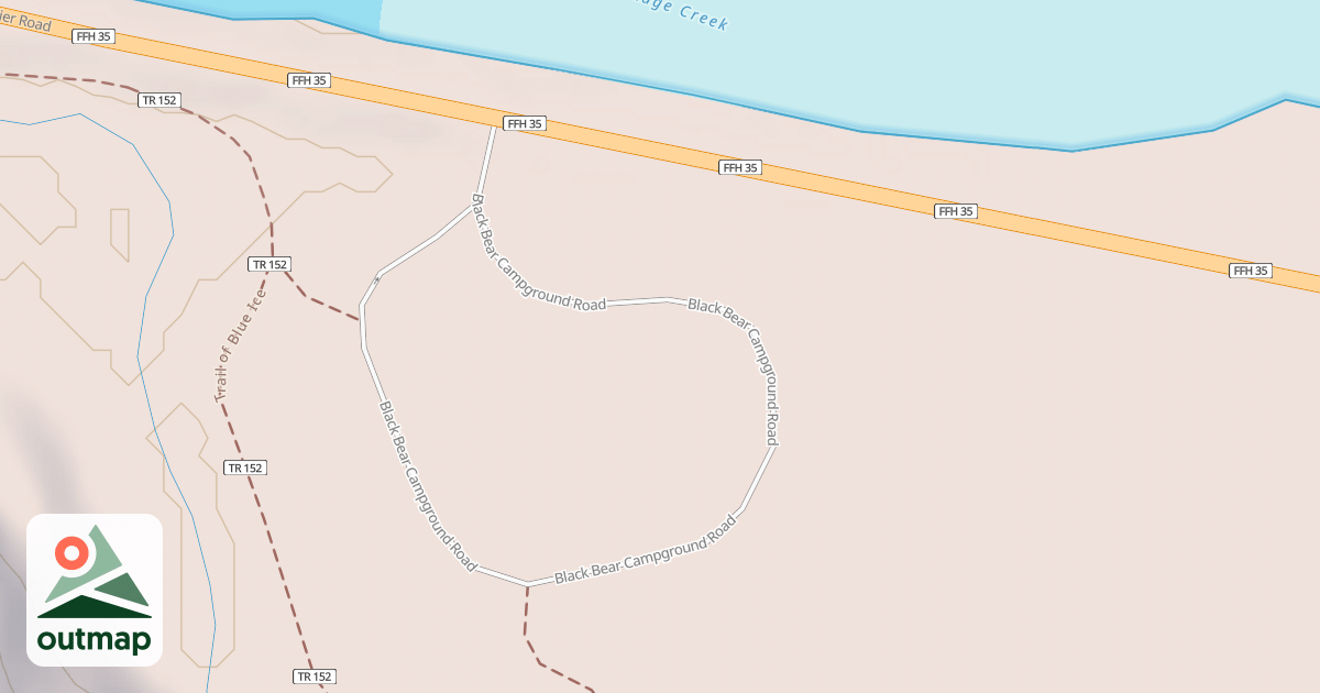 Map of BLACK BEAR CAMPGROUND RD