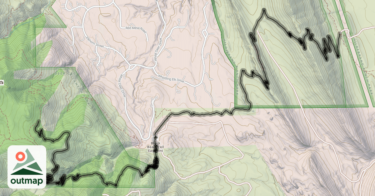 Map of Black Bear Trail