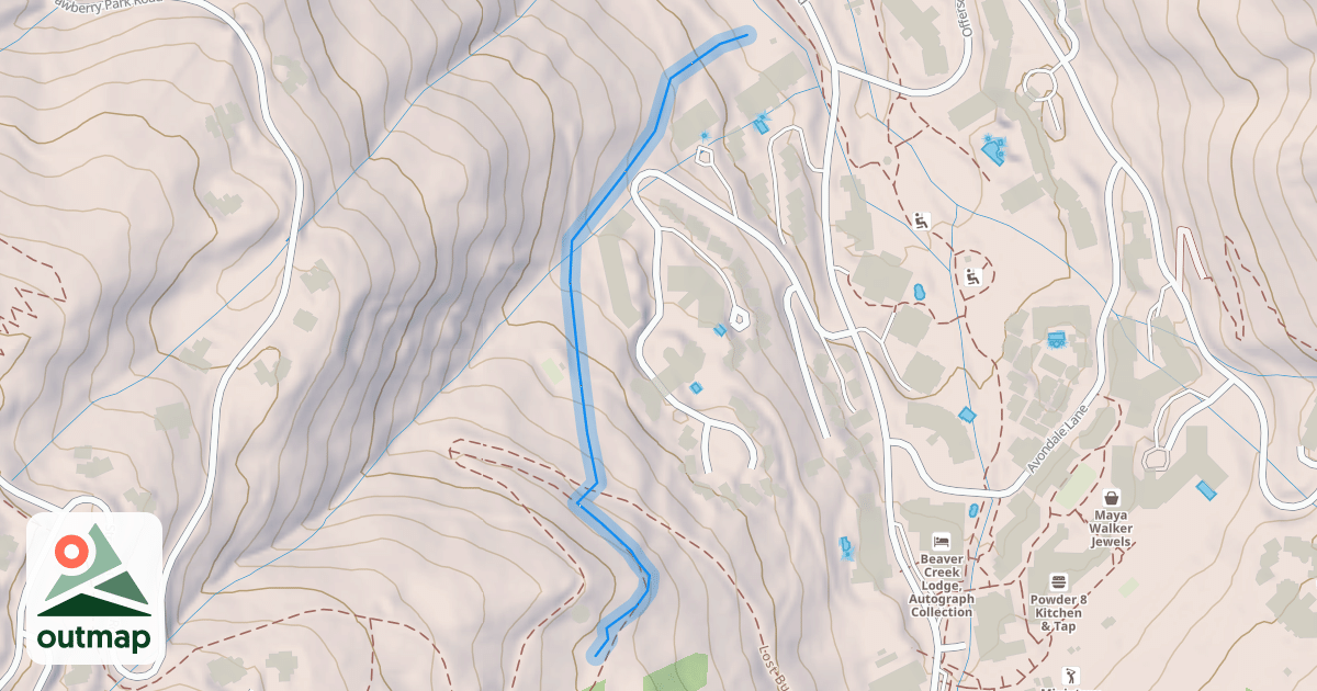 Map of Borders Pines Chateau Skiway