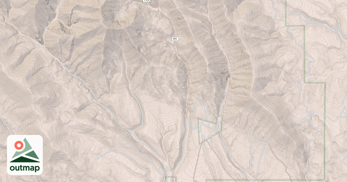 Map of MYERS CREEK