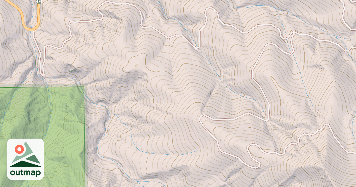 Map of CALF SPUR SOUTH