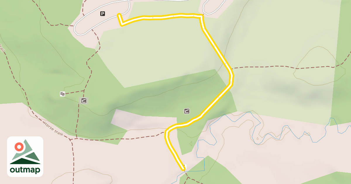 Map of Hiking path