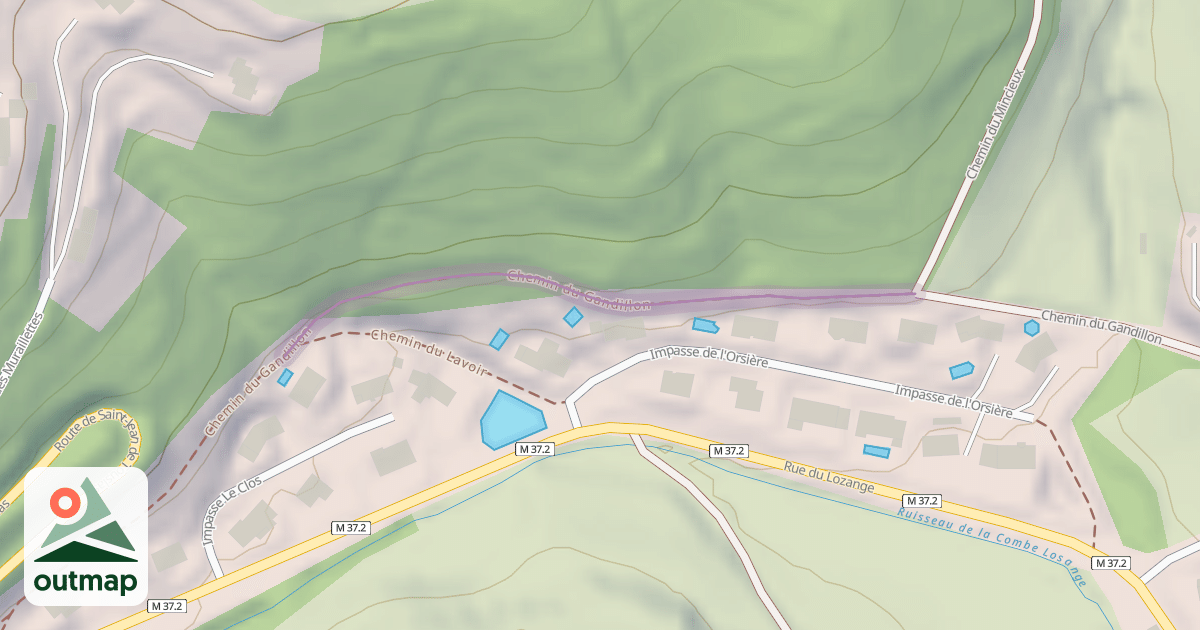 Map of Chemin du Gandillon