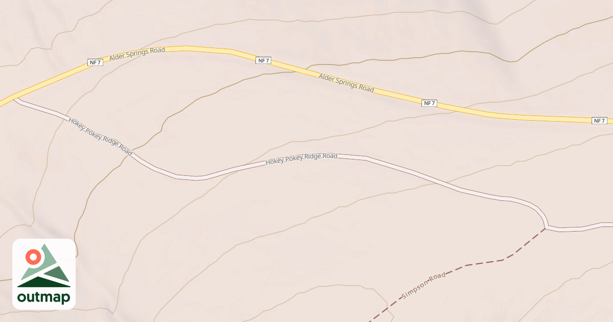 Map of HOKEY POKEY RIDGE