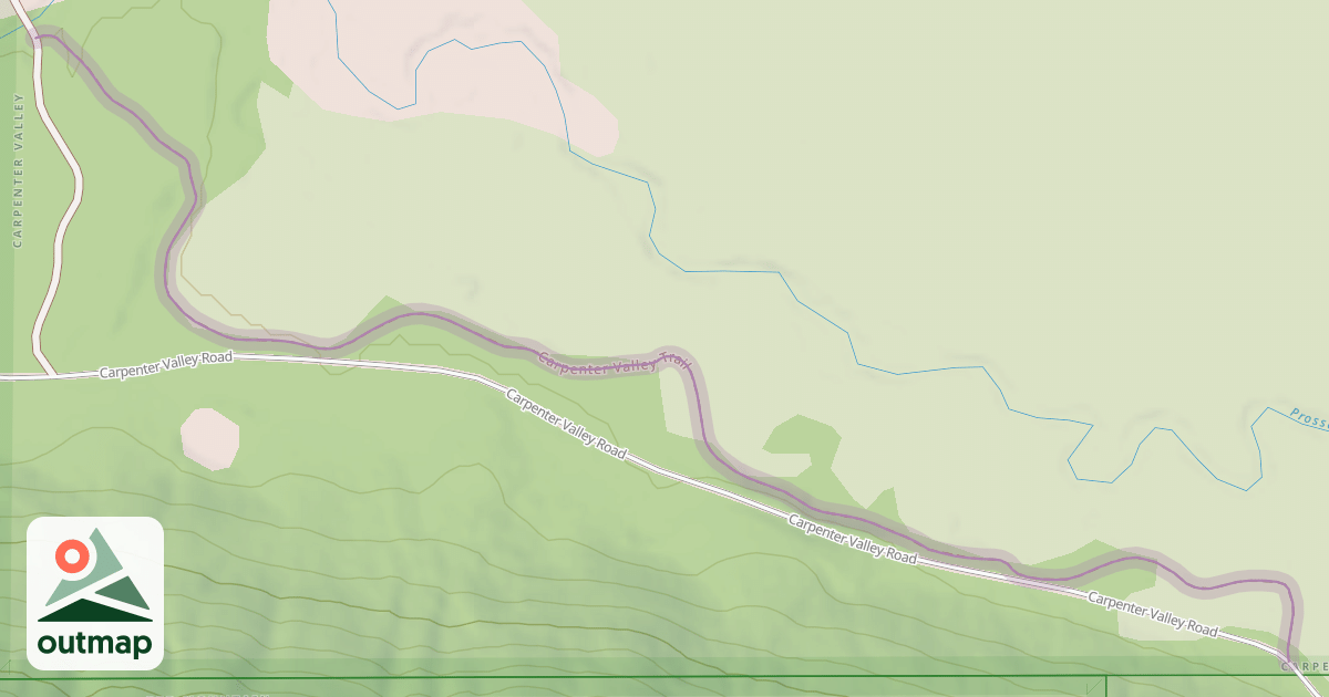Map of Carpenter Valley Trail