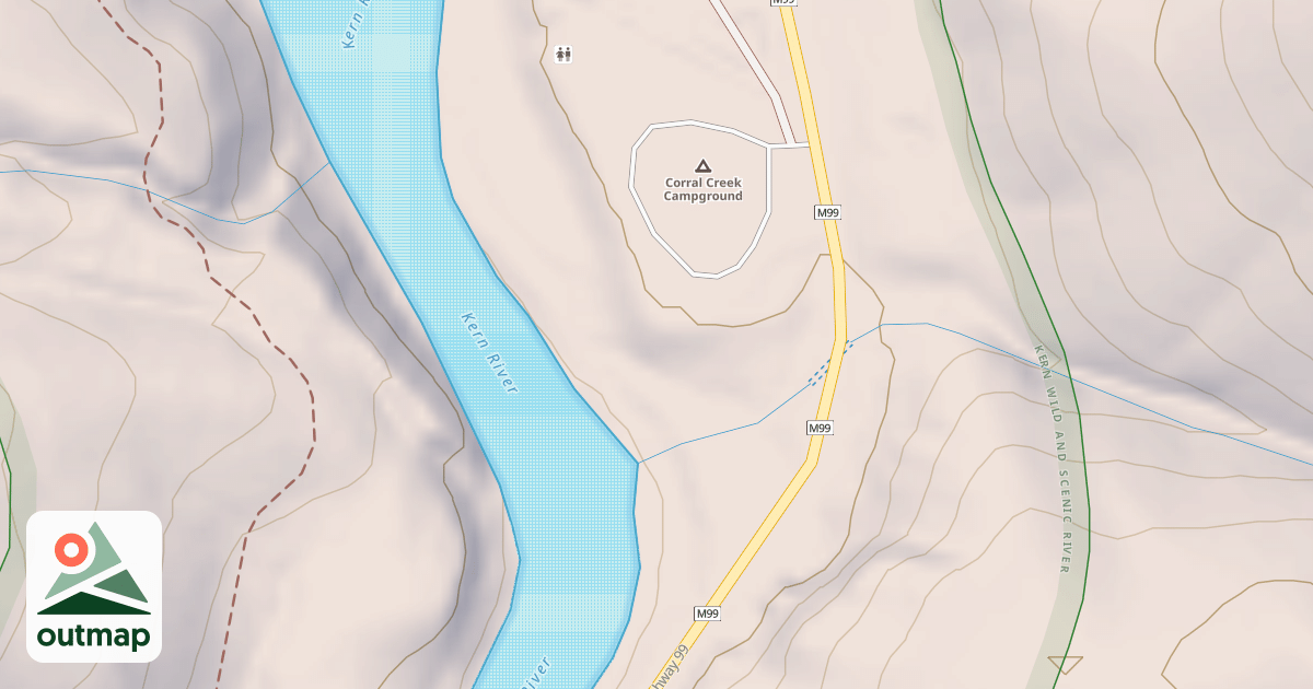Map of CORRAL CREEK C.G.