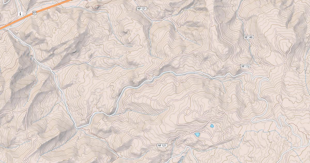 Map preview of HURLEY CREEK