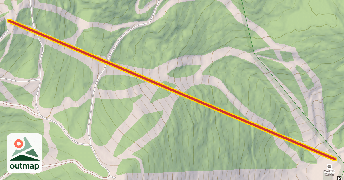 Map of Skye Peak Express Quad