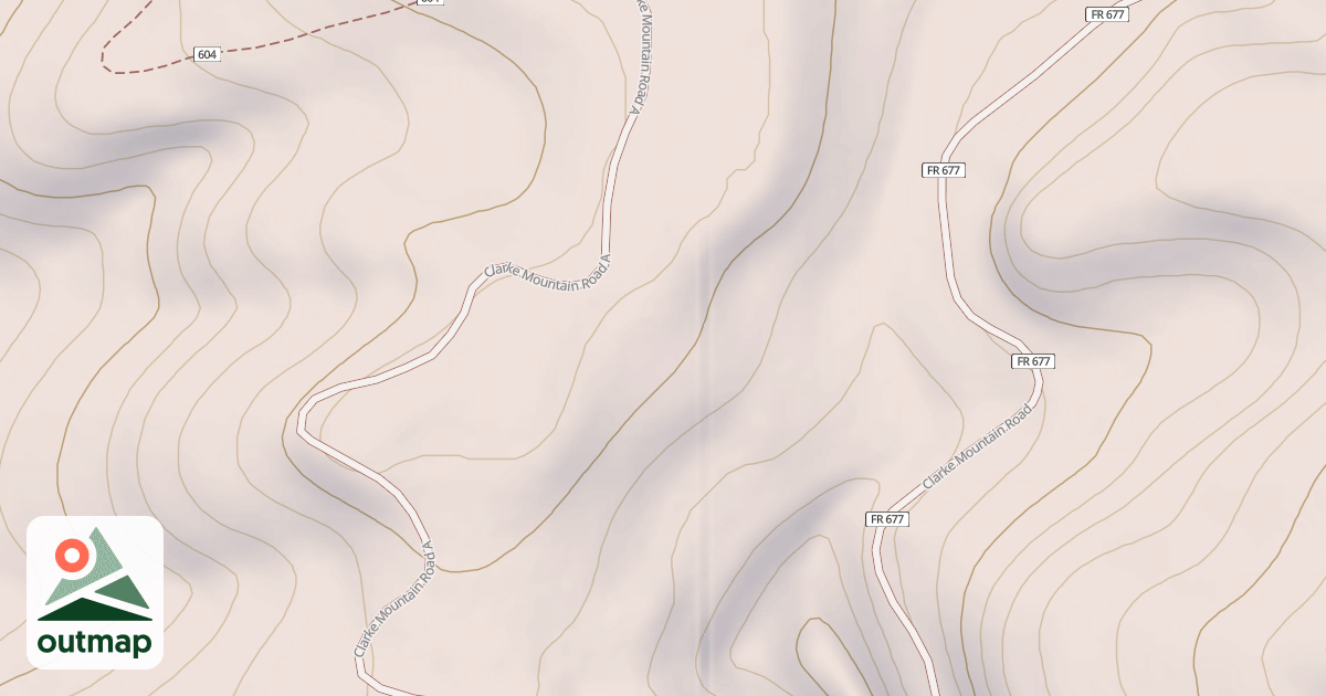 Map of CLARKE MOUNTAIN D