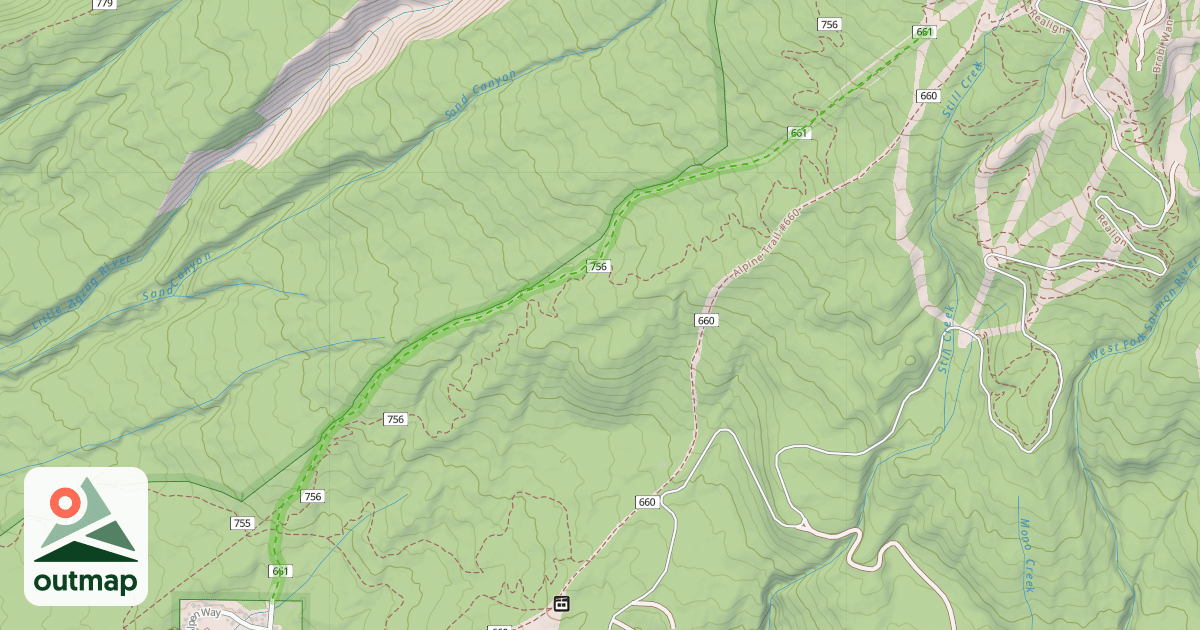Map of Glade Trail