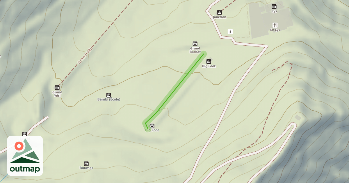 Map of Big foot