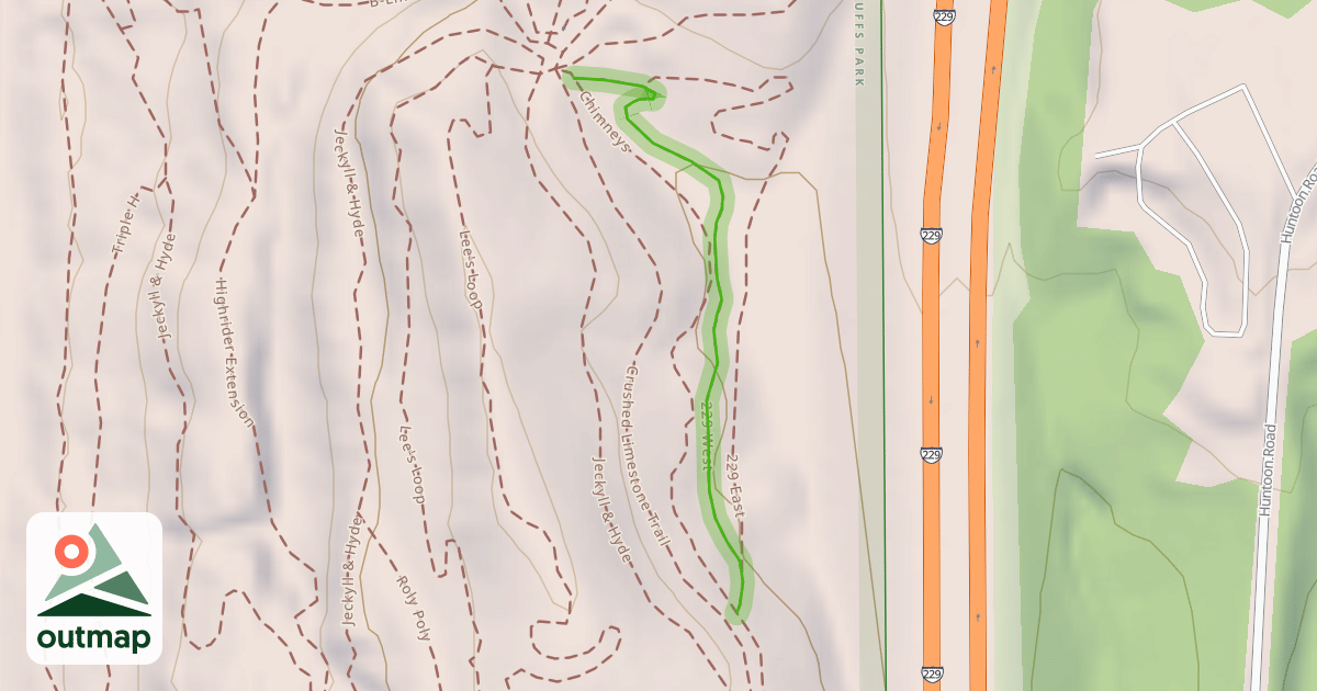 Map of 229 West