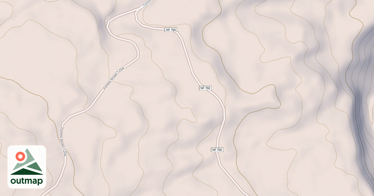 Map of UPPER CAMP CREEK