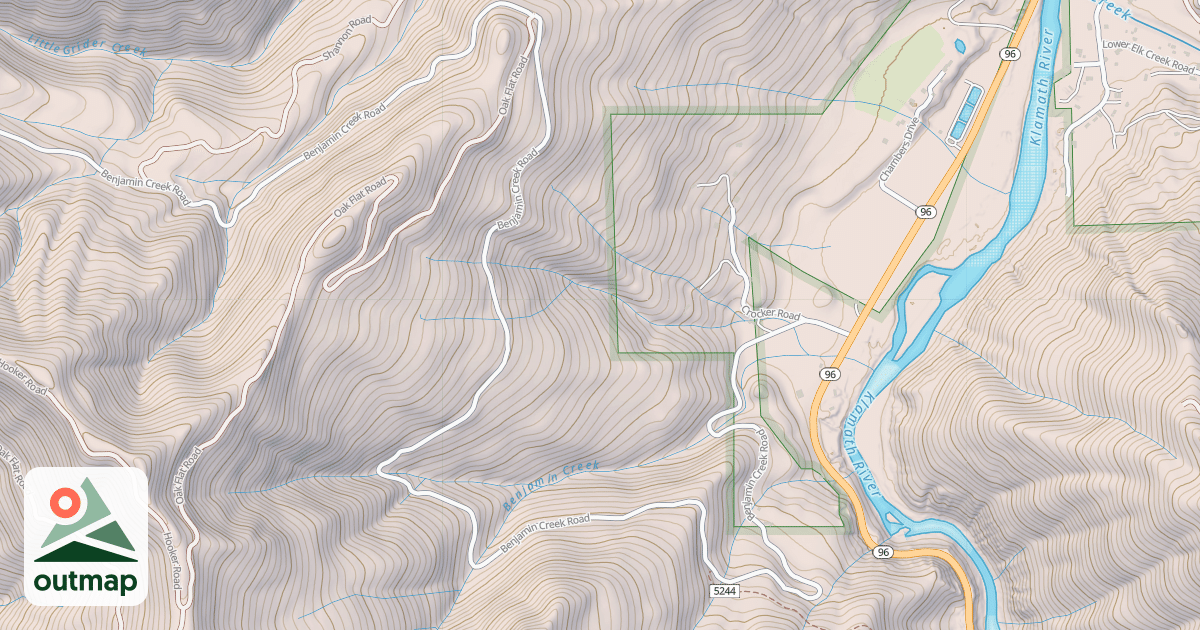 Map of BENJAMIN CREEK