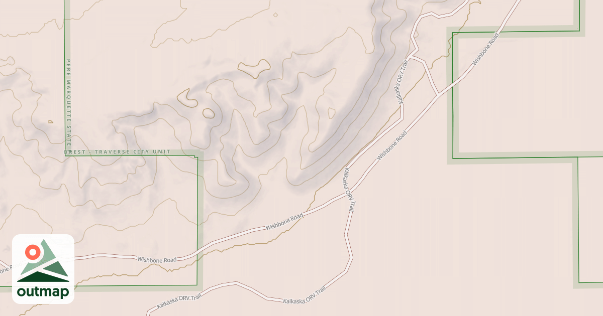 Map of Kalkaska Trail