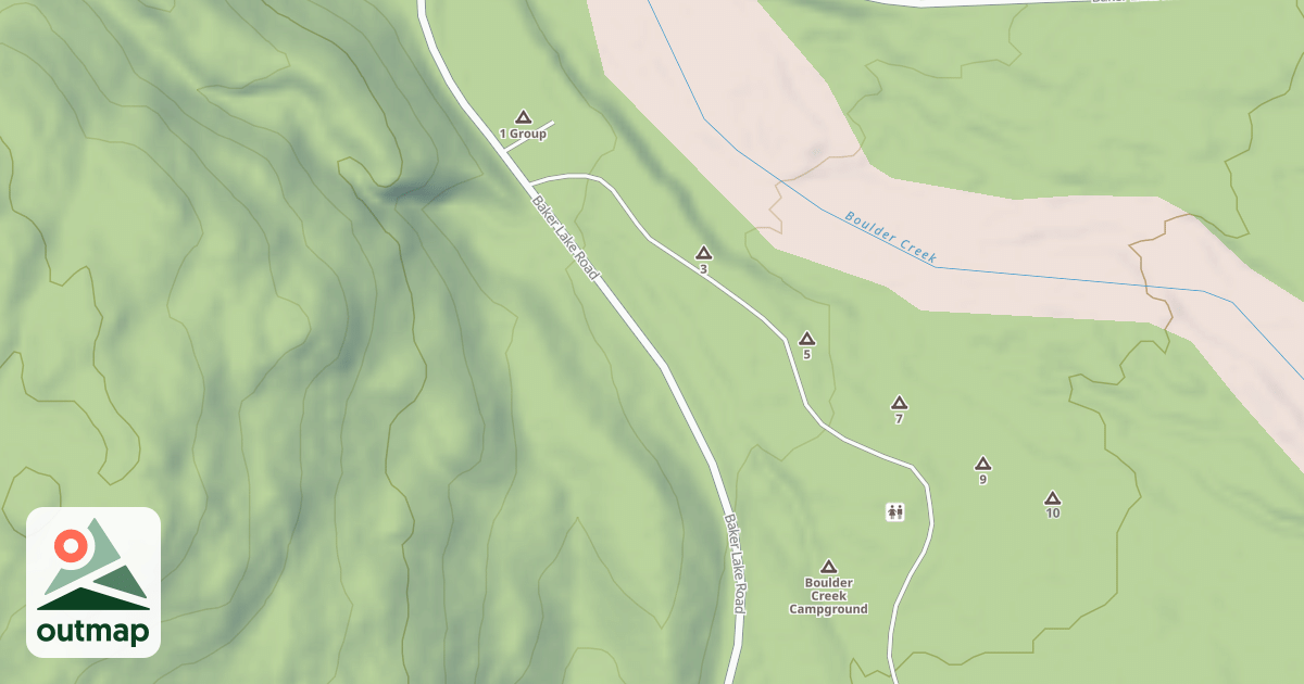 Map of BOULDER CR CG
