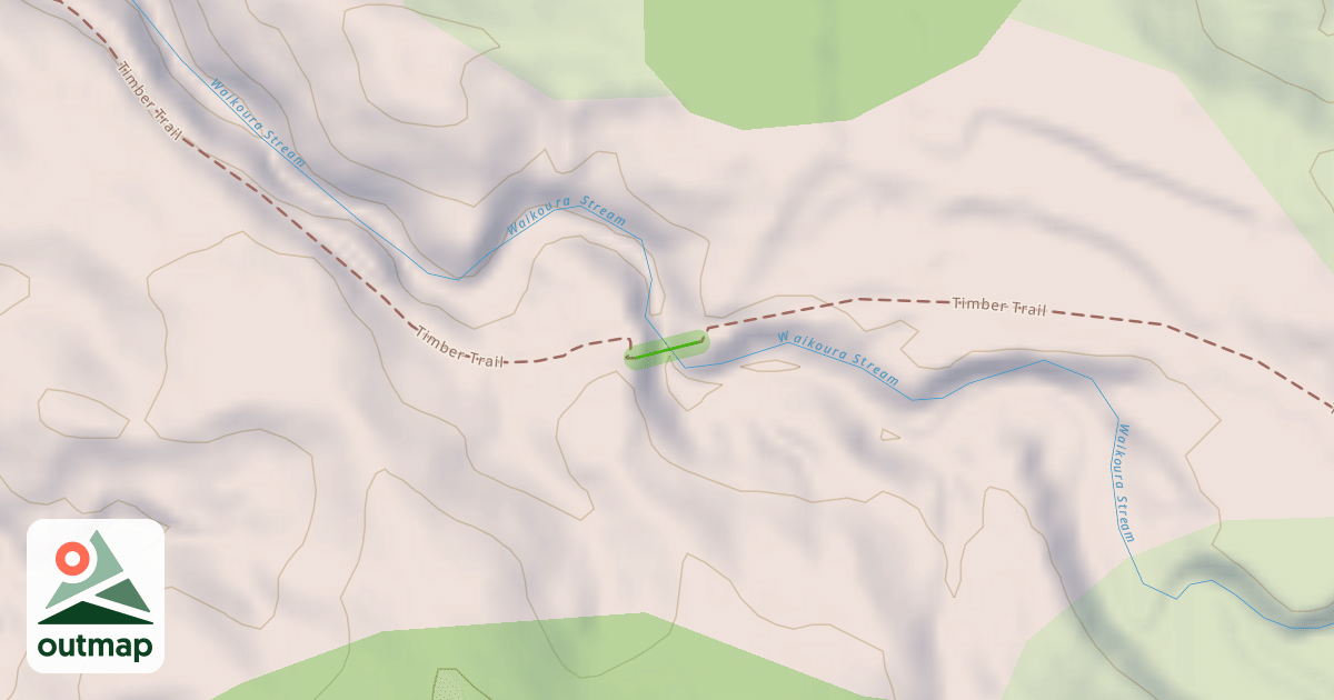 Map of Waikoura bridge