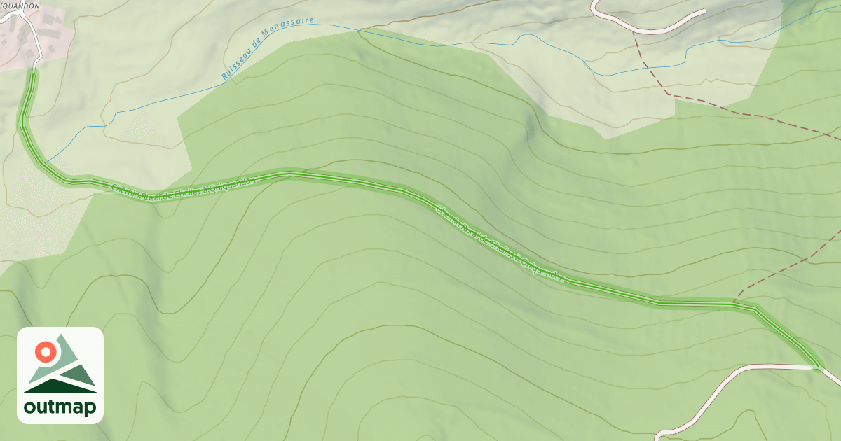Map of Chemin Rural de Chelles à Quiquandon