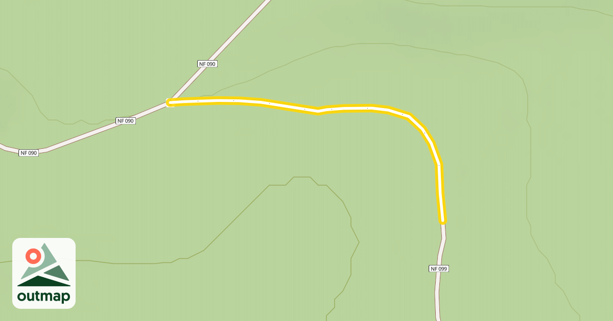Map of Forest Road 4615-099