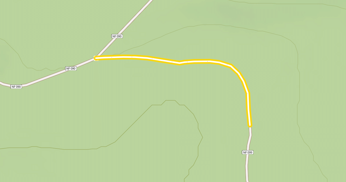 Map preview of Forest Road 4615-099