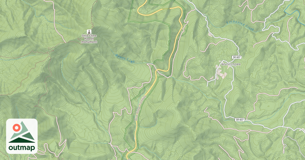 Map of ENCHANTED CREEK