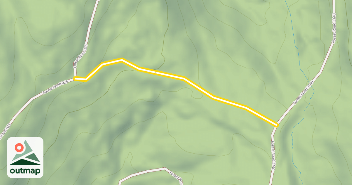 Map of Forest Road 025