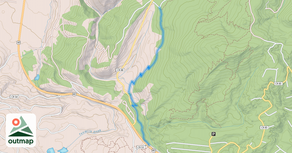 Map of Fraser to Granby Trail