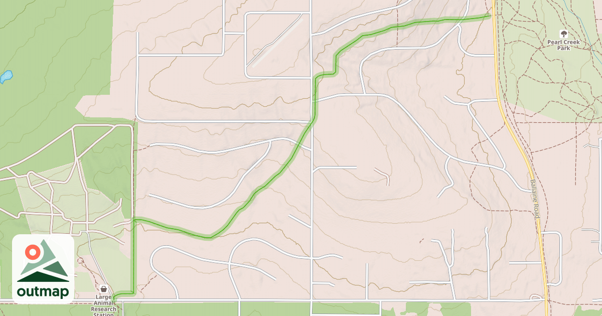 Map of Skarland Trail