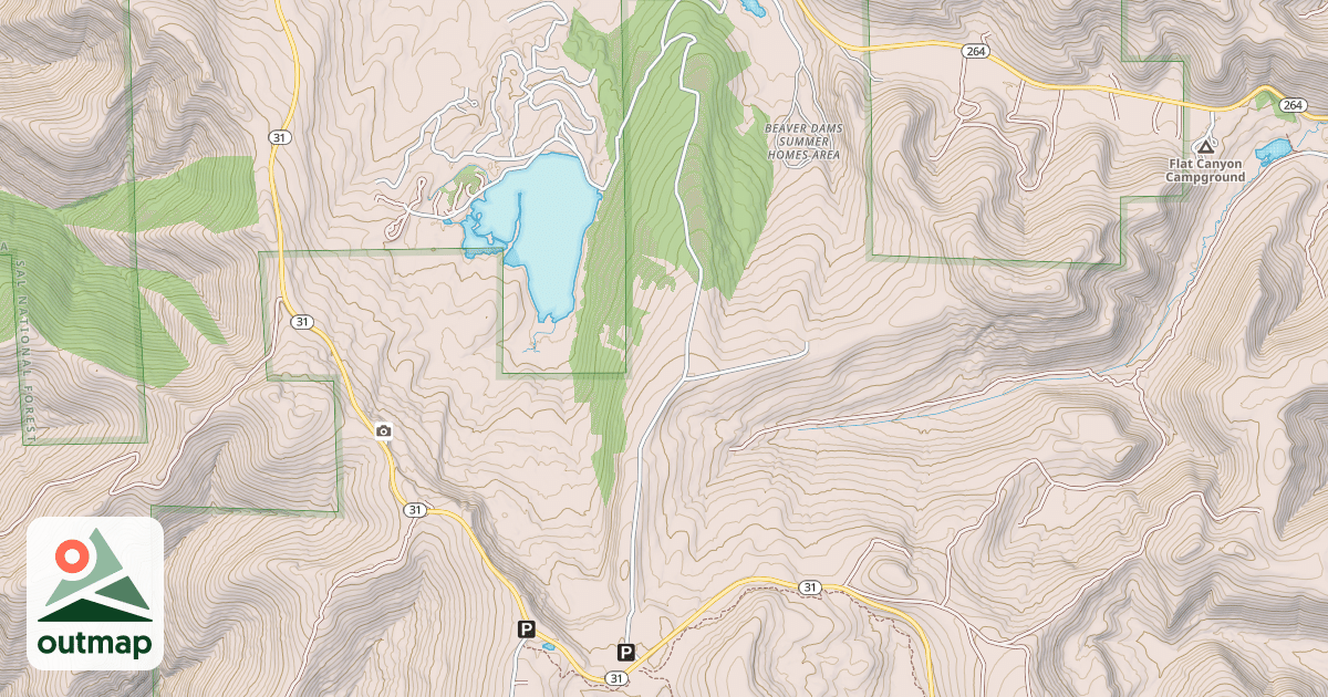 Map of BEAVER DAM RESERVOIR