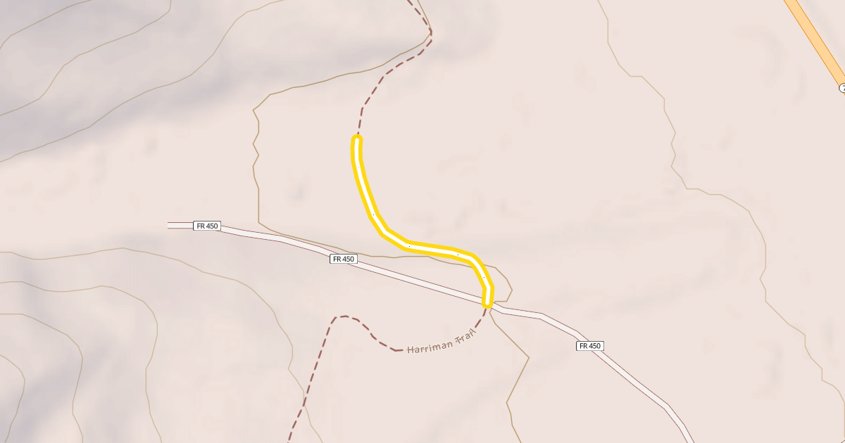 Map preview of Harriman Trail