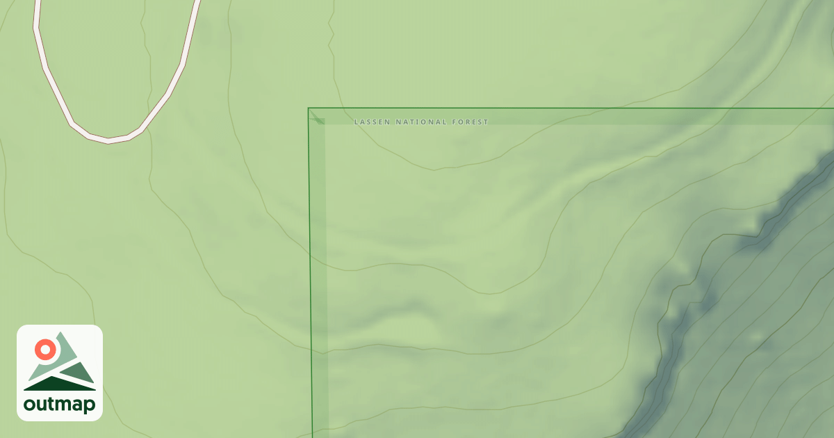 Map of LOST CAMP SPUR
