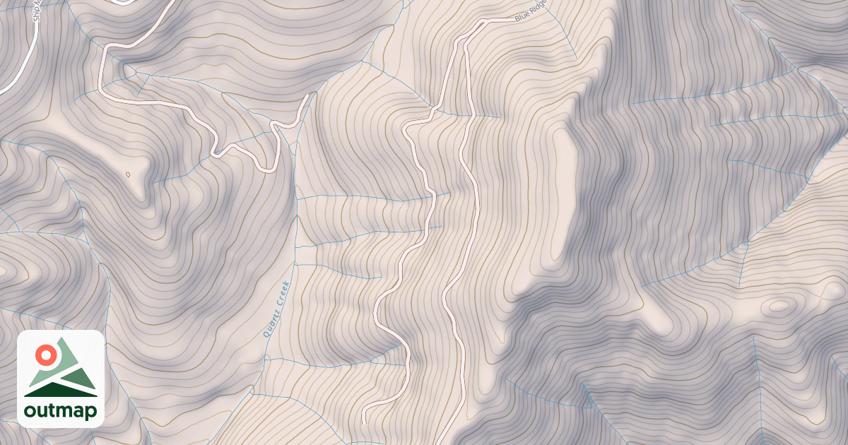 Map of BLUE RIDGE