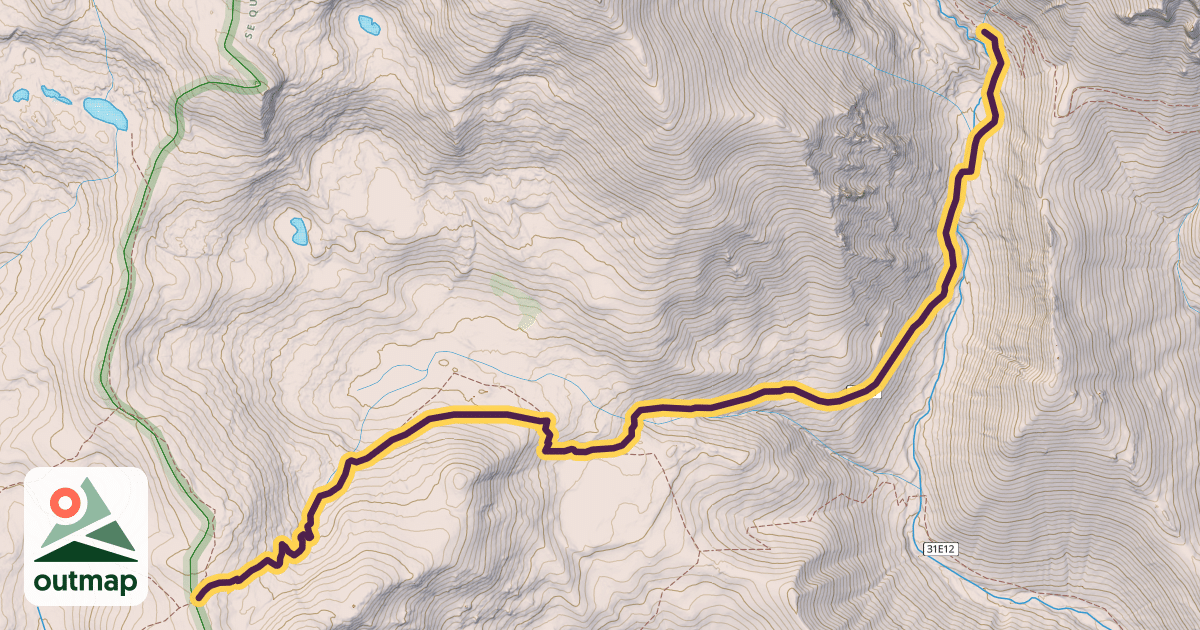 Map of Wet Meadow Trail