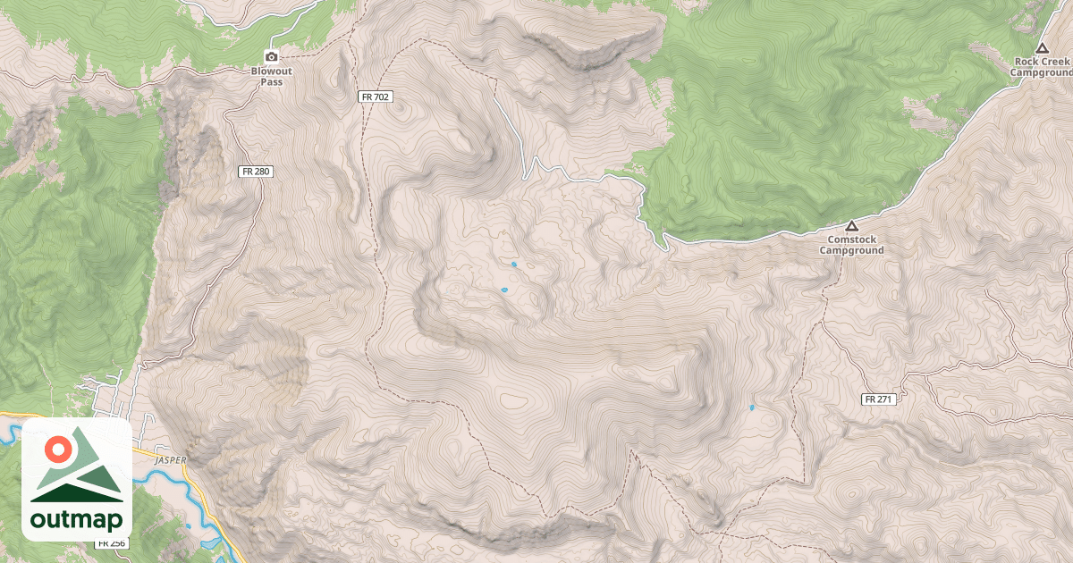 Map of Silver Mtn